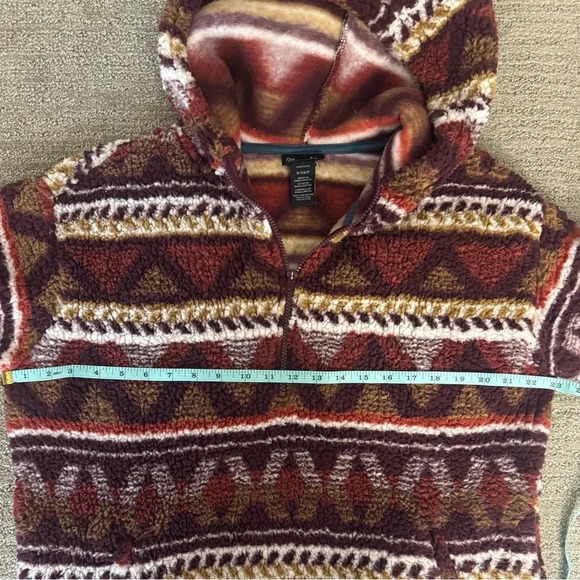 Wrangler Ladies Retro Quarter Zip Sherpa Hoodie - Picture 7 of 8